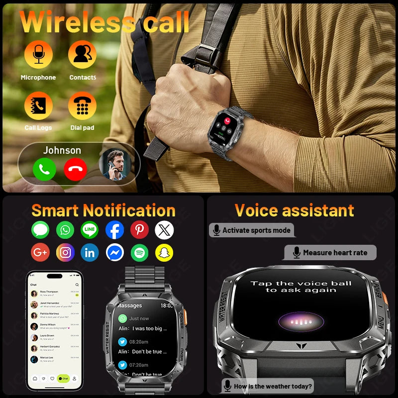 LIGE Power Smart Watch.