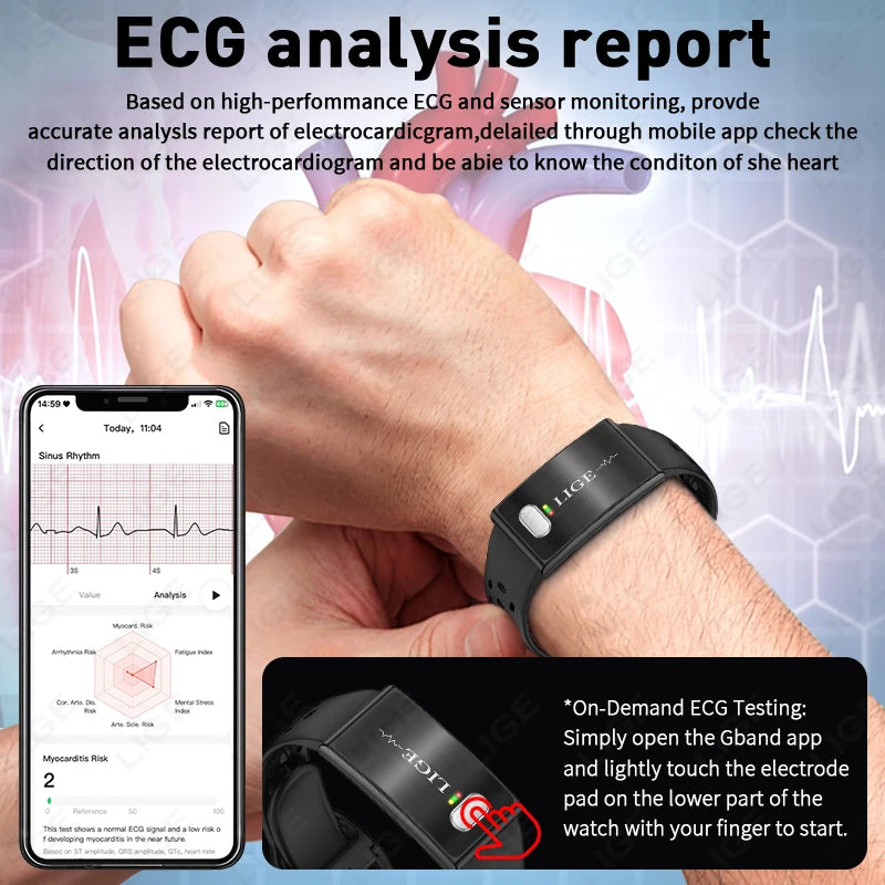 LIGE ECG Smart Watch