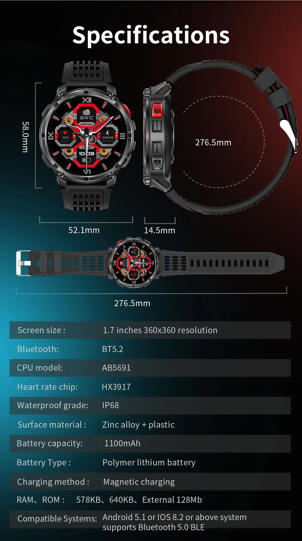 T-Rex3 Pro Smart Watch