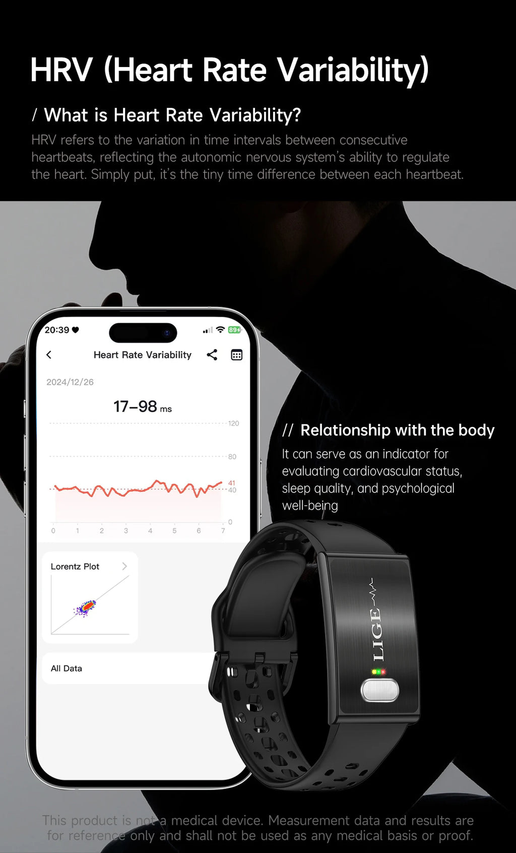 LIGE ECG Smart Watch