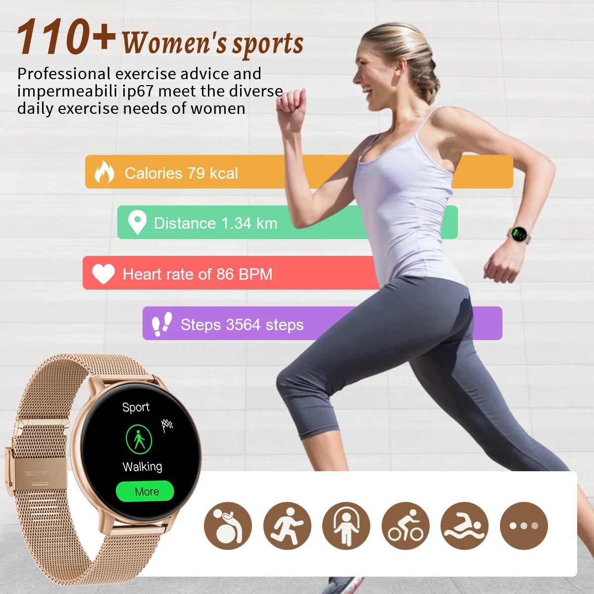 LIGE Fashion Smart Watch