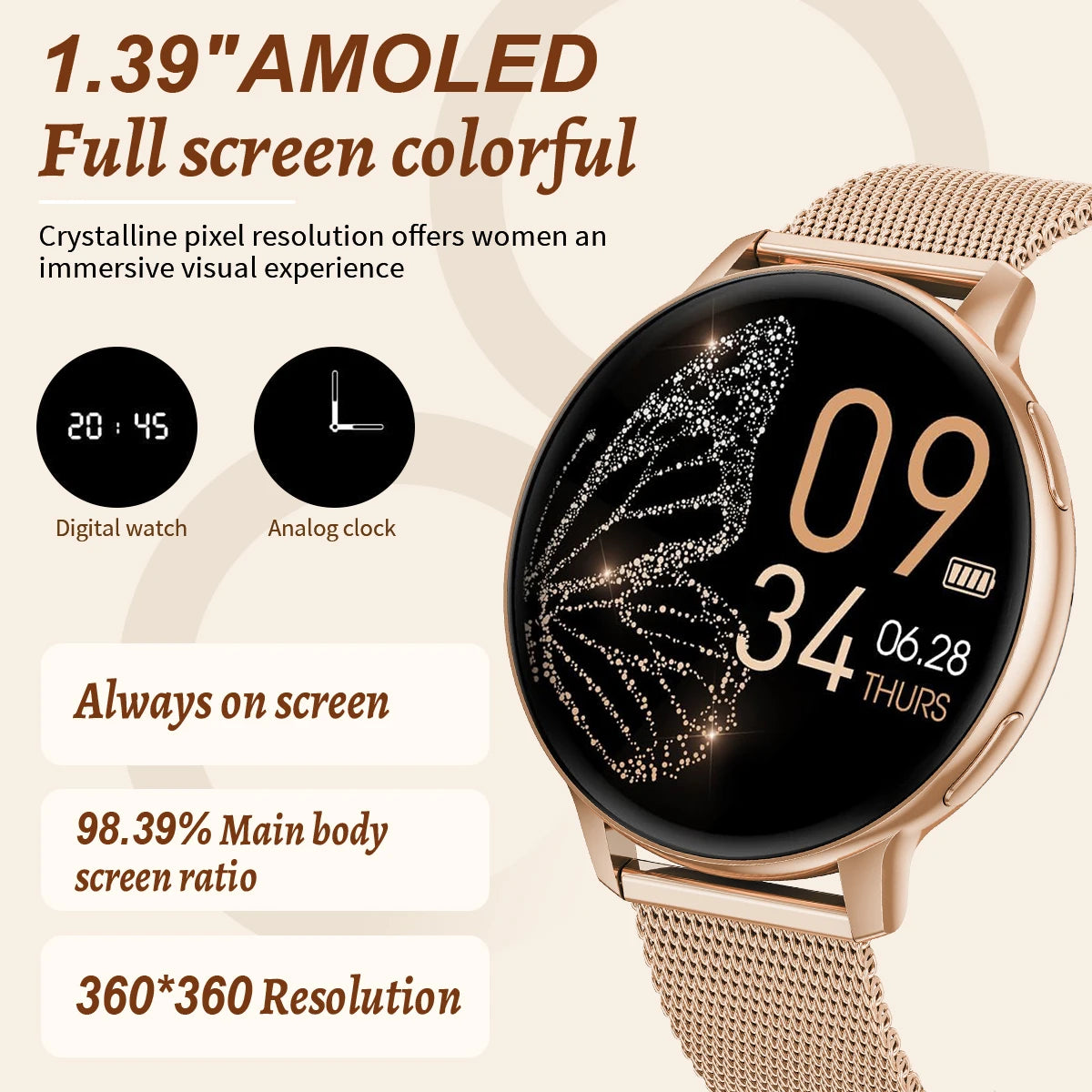 LIGE Fashion Smart Watch