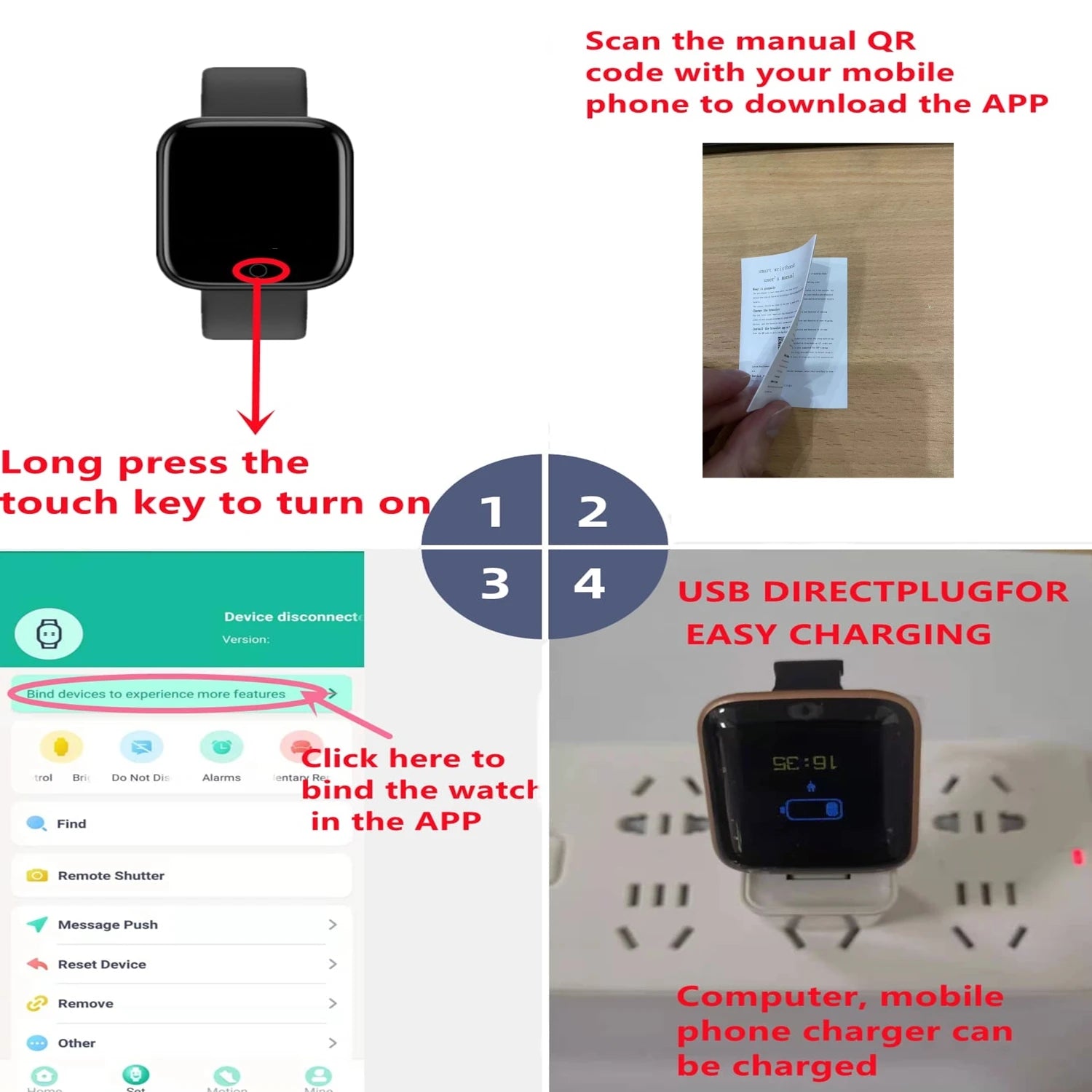 PulseFit Smartwatch – Fitness Tracker for Android & iOS